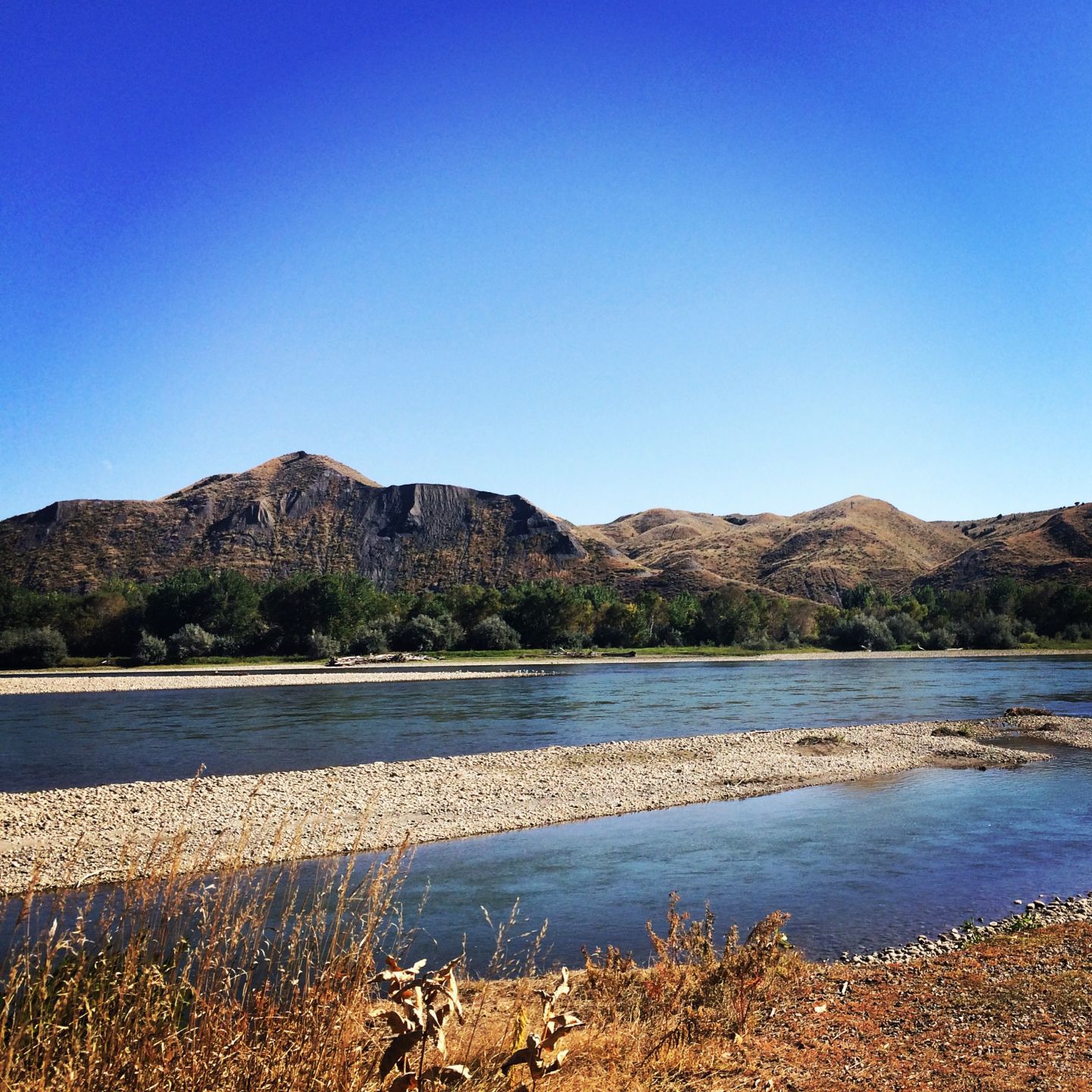 Scenic bike trails and hikes along the Yellowstone River